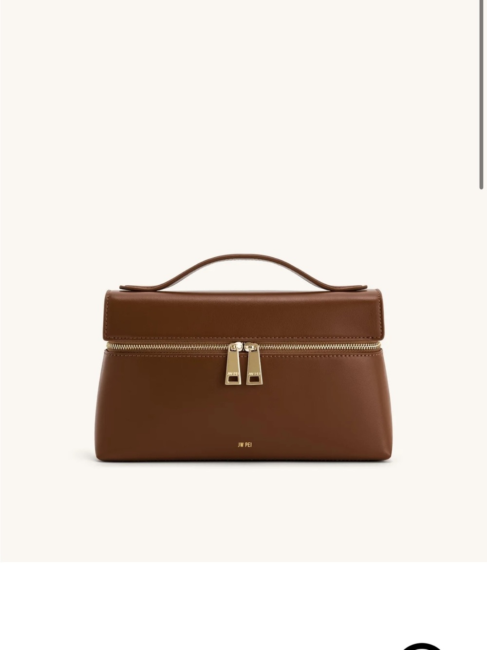 JW PEI Brown Leather Top-Handle Bag